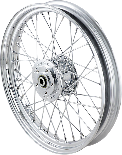 DRAG SPECIALTIES Front Wheel - Dual Disc/No ABS - Chrome - 19"x2.50" 70868
