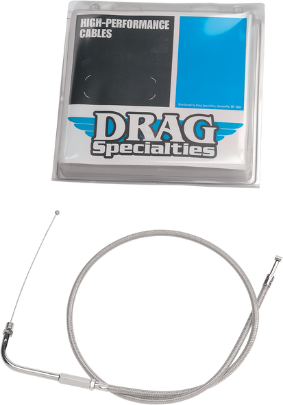 DRAG SPECIALTIES Idle Cable - 30" - Braided 5343600B