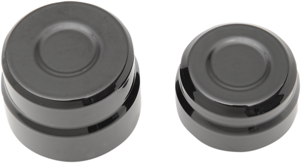 DRAG SPECIALTIES Axle Cap - Rear - Black 0214-0835