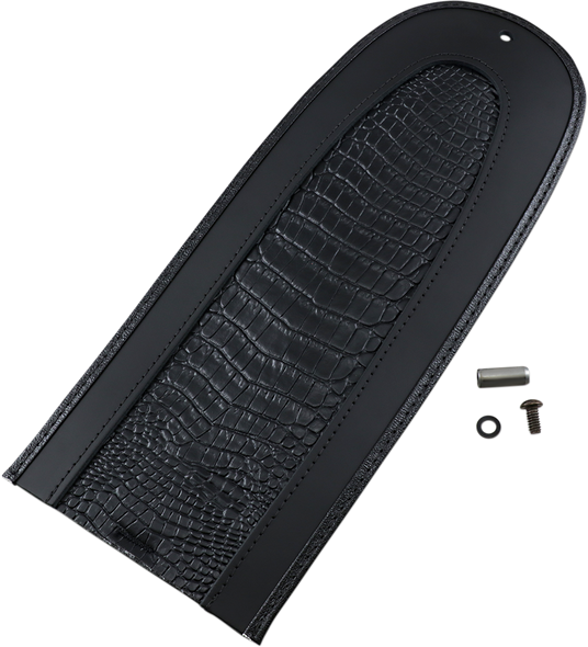 DRAG SPECIALTIES Fender Skin - Embossed Faux Gator Leather Center 1405-0148