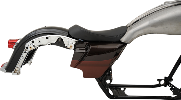 DRAG SPECIALTIES Solo Seat - Smooth - Ness Winged Tank 0801-1067