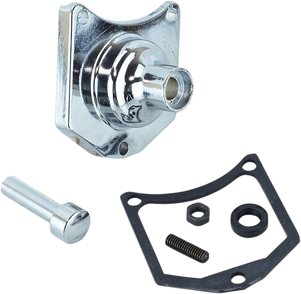 DRAG SPECIALTIES Solenoid End Cover - Starter Button - Chrome 79-4006