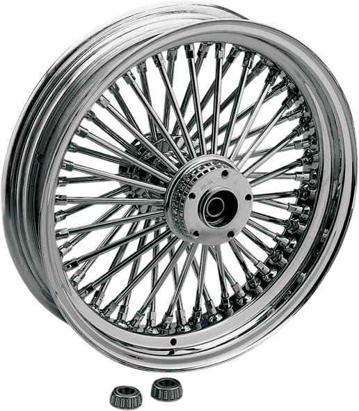 DRAG SPECIALTIES Front Wheel - Dual Disc/ABS - Chrome - 21"x3.50" - '08-'19 04235-2024-09AB