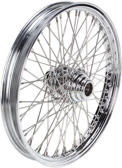 DRAG SPECIALTIES Front Wheel - 60 Spoke - Single Disc/No ABS - Chrome - 21"x2.15" 04226-164S