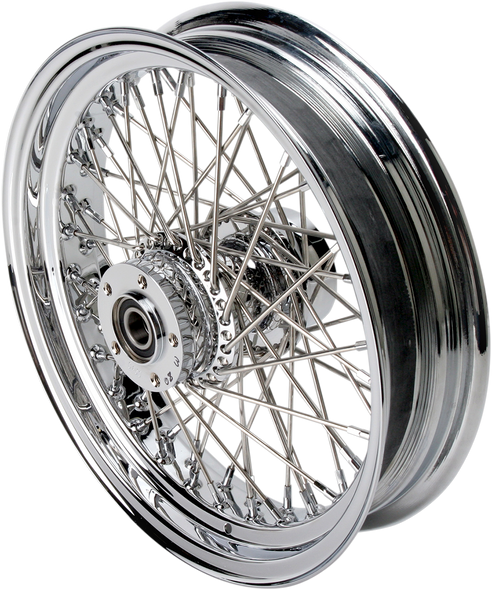 DRAG SPECIALTIES Rear Wheel - 60 Spoke - Single Disc/No ABS - Chrome - 16"x3.50" - '08+ XL 04636-0450-08RS