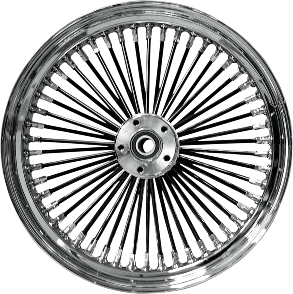 DRAG SPECIALTIES Rear Wheel - Single Disc/No ABS - Black Chrome - 16"x3.50" 04635-2506BS