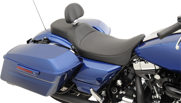DRAG SPECIALTIES Extended Reach Predator Seat - Mild Stitched - Driver's Backrest 0801-1005