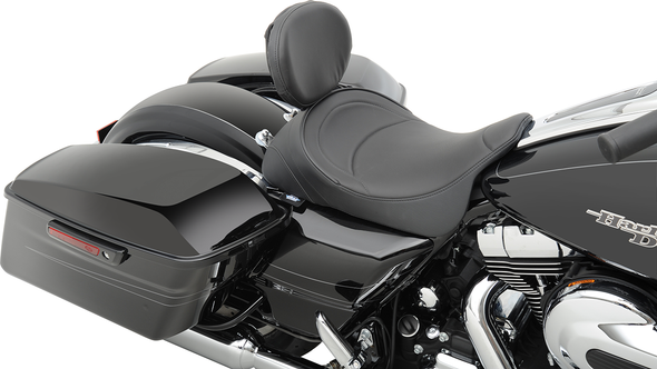 DRAG SPECIALTIES Solo Seat - Mild Stitched - Driver Backrest - FL '08+ 0801-0886