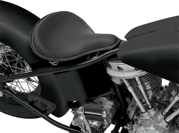 DRAG SPECIALTIES Solo Seat - Large - Black - Leather 0806-0048