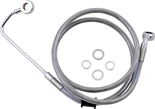 DRAG SPECIALTIES Brake Line - +10" - Stainless Steel - '15-'17 Softail 618302-10