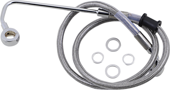 DRAG SPECIALTIES Brake Line - Softail '15-'17 - Stainless Steel 618302