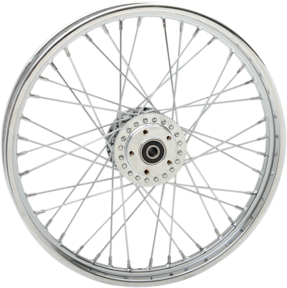 DRAG SPECIALTIES Front Wheel - Single/Dual Disc/No ABS - Chrome - 21"x2.15" 64455