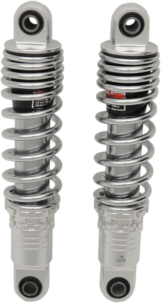 DRAG SHOCKS Premium Ride-Height Adjustable Shocks - Chrome - Standard - 12" C16-0153A