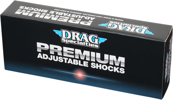 DRAG SHOCKS Premium Ride-Height Adjustable Shocks - Chrome - Standard - 12" C16-0153A