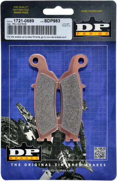 DP BRAKES Pro MX Sintered Brake Pads - SDP983 SDP983