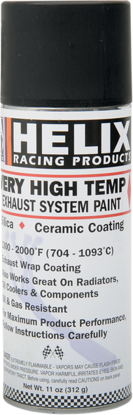 HELIX High-Temperature Paint - Black - 11 oz. net wt. - Aerosol 165-1020