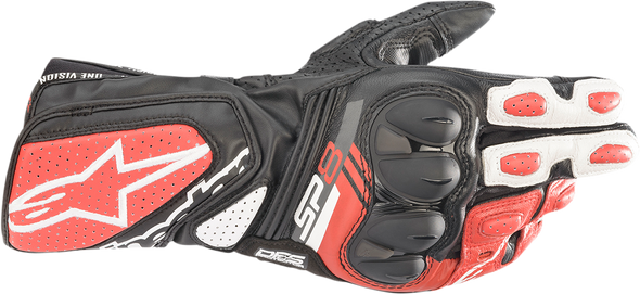 ALPINESTARS SP-8 V3 Gloves - Black/White/Red - Medium 3558321-1304-M