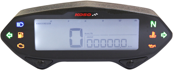 KOSO NORTH AMERICA DB-01RN Multi-Function Meter - 4.72" L x 0.78" W x 1.81" H BA041000