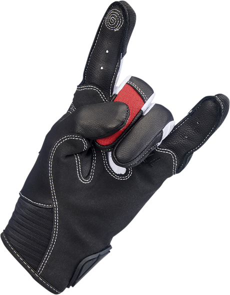 BILTWELL Bridgeport Gloves - Red/Black - 2XL 1509-0801-306