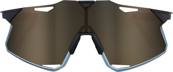 100% Hypercraft Sunglasses - Matte Black - Gold Mirror Lens 61039-019-69