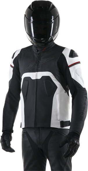 ALPINESTARS Core Leather Jacket - Black/White - US 44 / EU 54 3101316-12-54