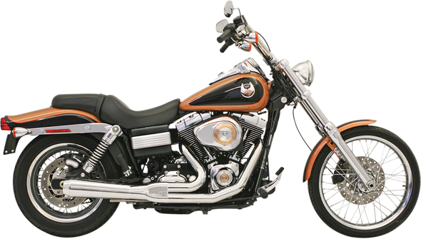 BASSANI XHAUST Road Rage Exhaust - Chrome - Short - '06-'17 FXD 13112J