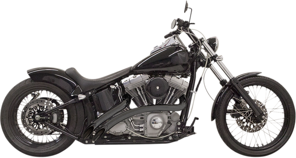 BASSANI XHAUST Radial Sweeper Exhaust - Black 1SD1FB