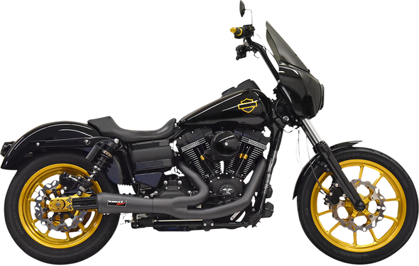 BASSANI XHAUST Ripper 2:1 Exhaust System - Black 1D6B