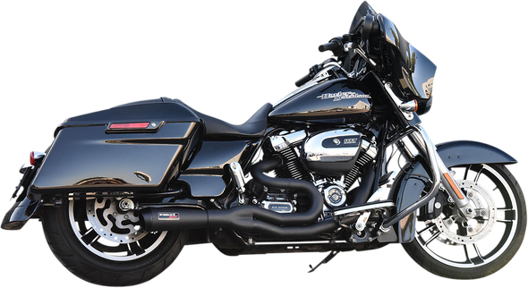 BASSANI XHAUST 2:1 Exhaust - Black 1F68B