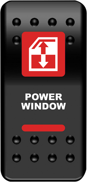 MOOSE UTILITY Rocker Switch - Power Window - Red WIN-PWR-R