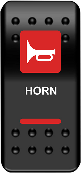MOOSE UTILITY Rocker Switch - Horn - Red HRN-PWR-R