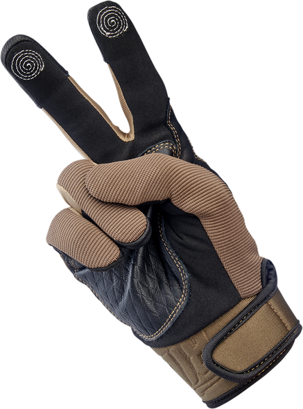 BILTWELL Baja Gloves - Chocolate/Black - XS 1508-0201-301