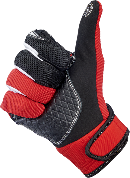 BILTWELL Baja Gloves - Red/Black - XS 1508-0801-301