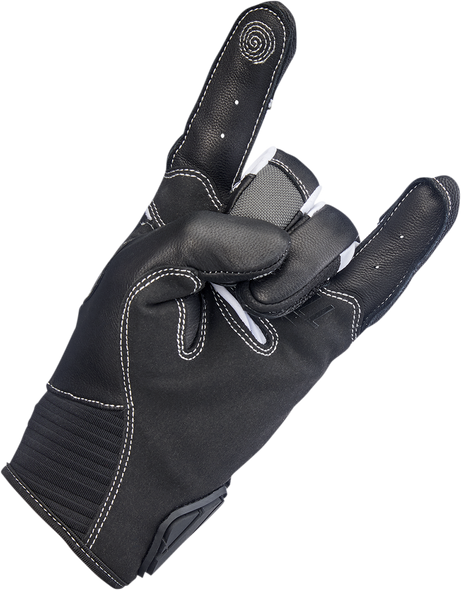 BILTWELL Bridgeport Gloves - Gray/Black - Small 1509-1101-302