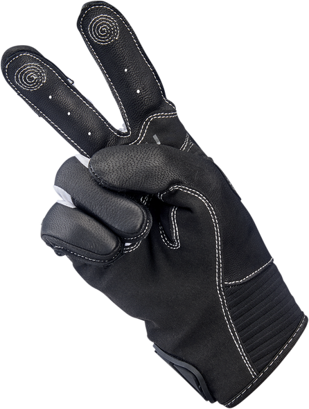 BILTWELL Bridgeport Gloves - Gray/Black - Large 1509-1101-304