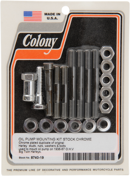 COLONY Pump Mounting Kit - Chrome 8740-19