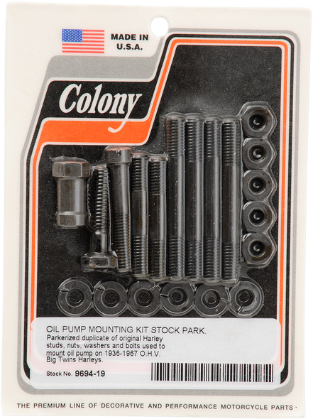 COLONY Pump Mounting Kit - Parkerized 9694-19