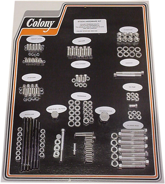 COLONY Hardware Kit - Cadmium - '58-'65 8303 CAD