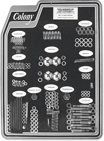 COLONY Hardware Kit - '58-'66 XLCH 8316 CAD