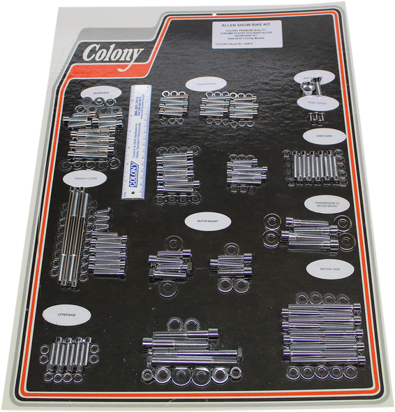 COLONY Engine Bolt Kit - Chrome 1026-P