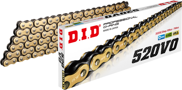 DID 520 VO Drive Chain - Gold & Black - 110 Link 520VOG110FB