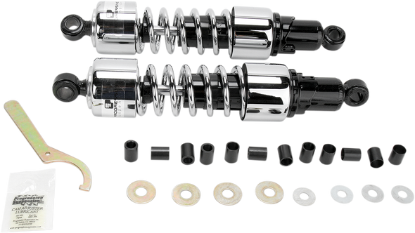 PROGRESSIVE SUSPENSION Shocks - 412 Cruiser Series - Chrome - 13.5" - Standard/Heavy Duty 412-4217C