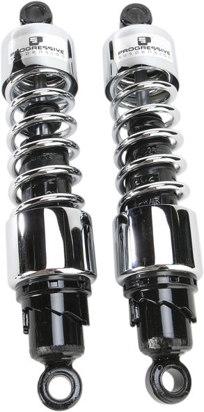 PROGRESSIVE SUSPENSION Shocks - 412 Cruiser Series - Chrome - 13" - Standard 412-4218C