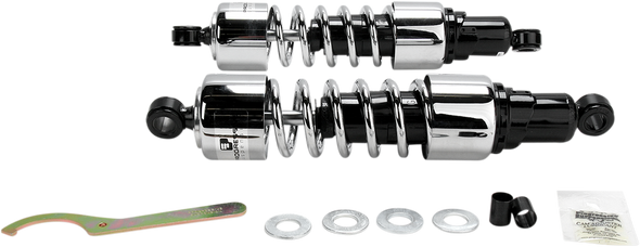 PROGRESSIVE SUSPENSION Shocks - 412 Cruiser Series - Chrome - 13.5" - Heavy Duty 412-4223C