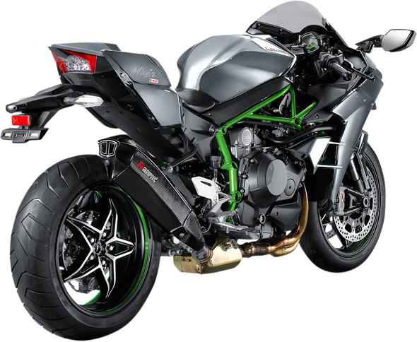 AKRAPOVIC Muffler - Carbon Fiber - Ninja H2 S-K10SO15-HHX2C