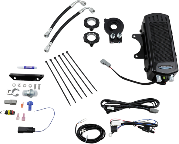 ULTRACOOL Side Mount Oil Cooler Kit - Black - M8 SMS8-1G