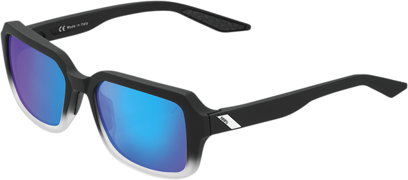 100% Ridely Sunglasses - Black - Blue 61044-250-01