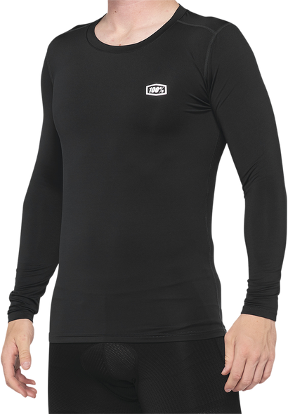 100% Basecamp Jersey - Long-Sleeve - Black - Large 40045-00002