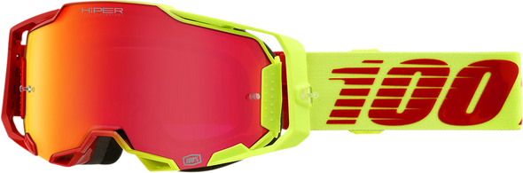 100% Armega Goggles - Solaris - HiPER Red Mirror 50003-00003