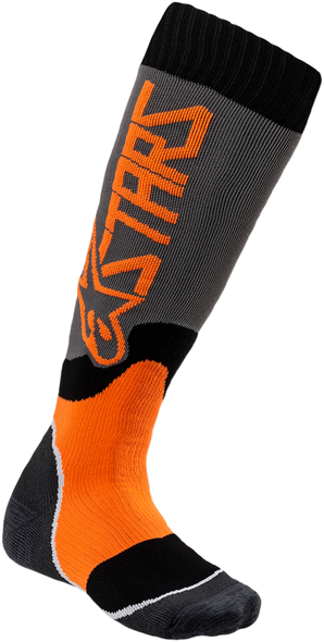 ALPINESTARS MX Plus 2 Youth Socks - Gray/Orange 4741920-9040